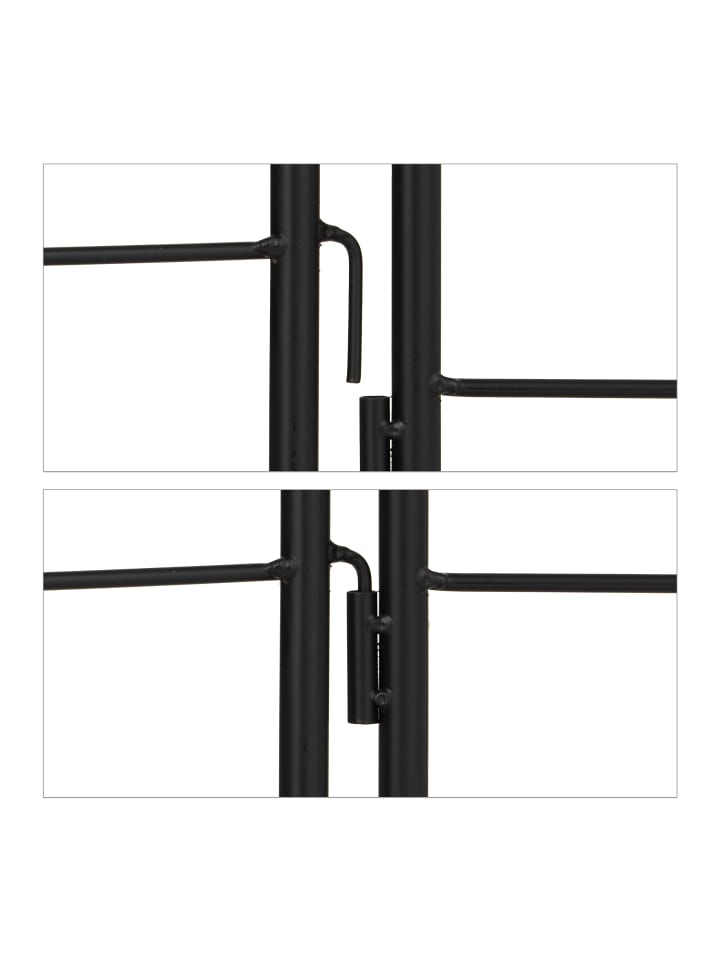 relaxdays 2 x Rankgitter in Schwarz - (B)46 x (H)183 cm günstig kaufen onesize