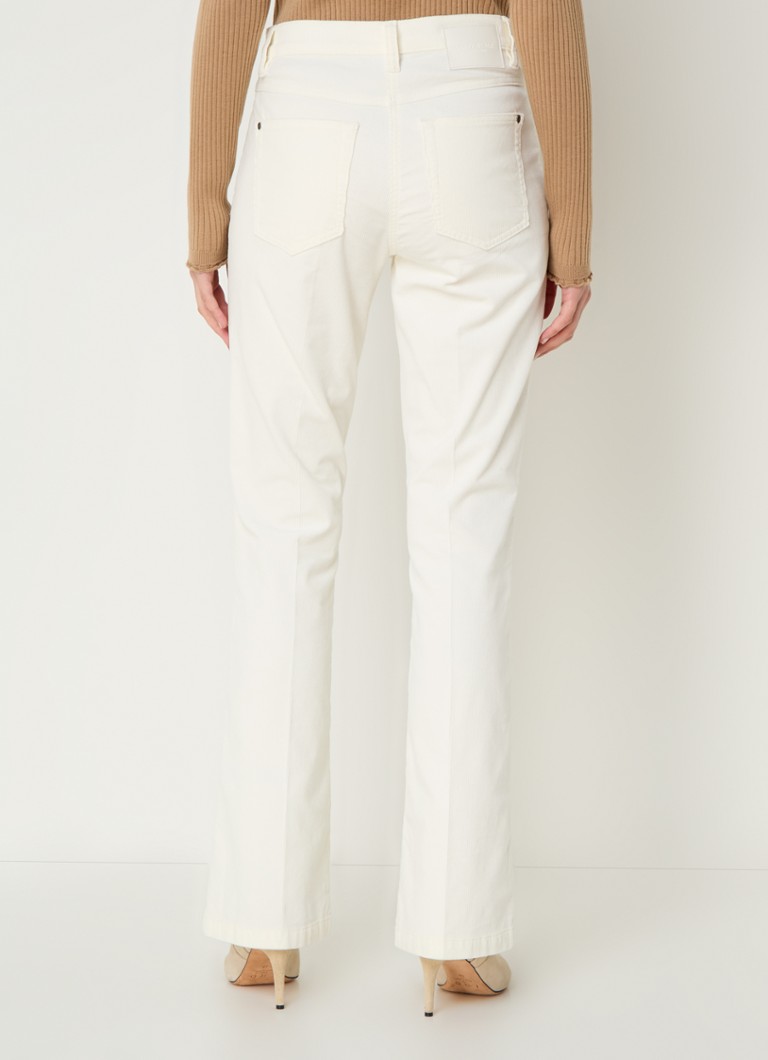 Gerry Weber High waist flared fit trousers made of corduroy