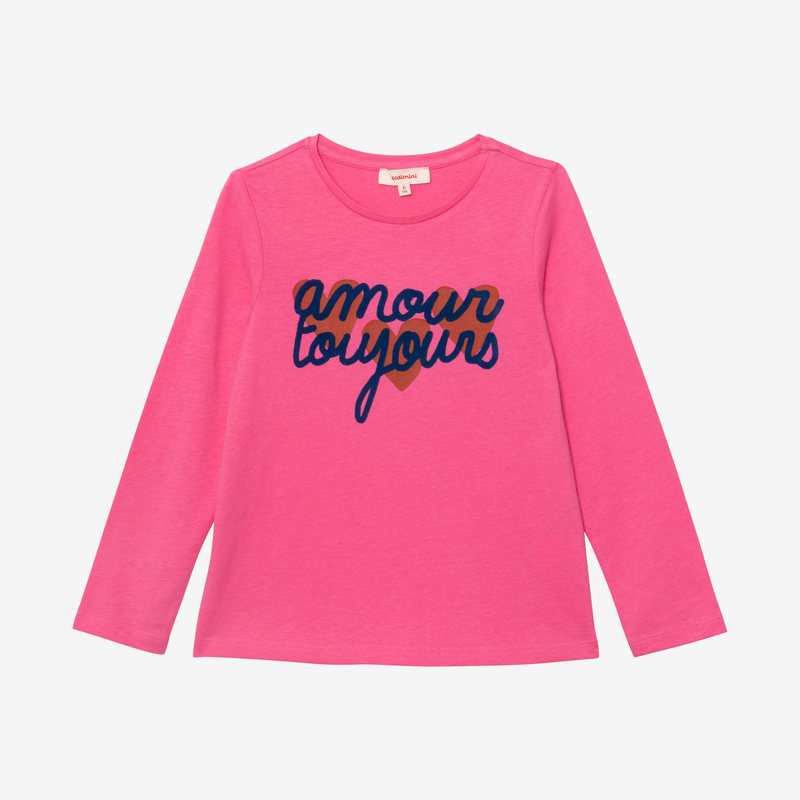Tee-shirt bio fille pink à message Catimini