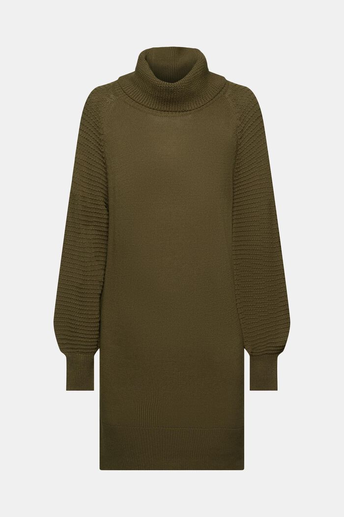 Rollkragen-Strickkleid