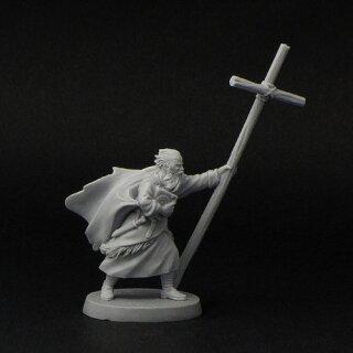 St. Brendan of Clonfert with Cross (28 mm)