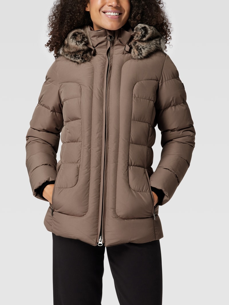Funktionsjacke mit abnehmbarer Kapuze Modell 'Belvitesse Medium' in sand