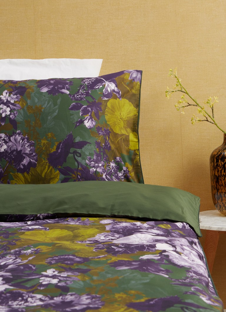 Housse de couette Essenza Leila en satin de coton biologique 300 fils/cm² - taies d'oreiller incluses