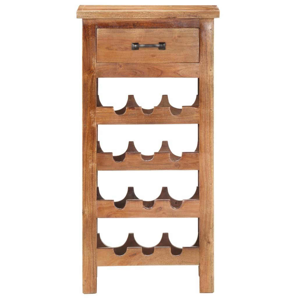 vidaXL Weinregal Weinschrank 40 x 30 x 80 cm Massivholz Akazie, 12-tlg.