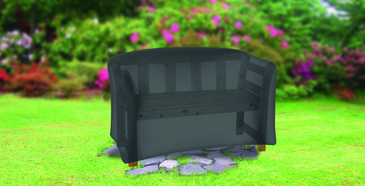 Tepro Universal Abdeckhaube - Bank 2 Sitzer, schwarz