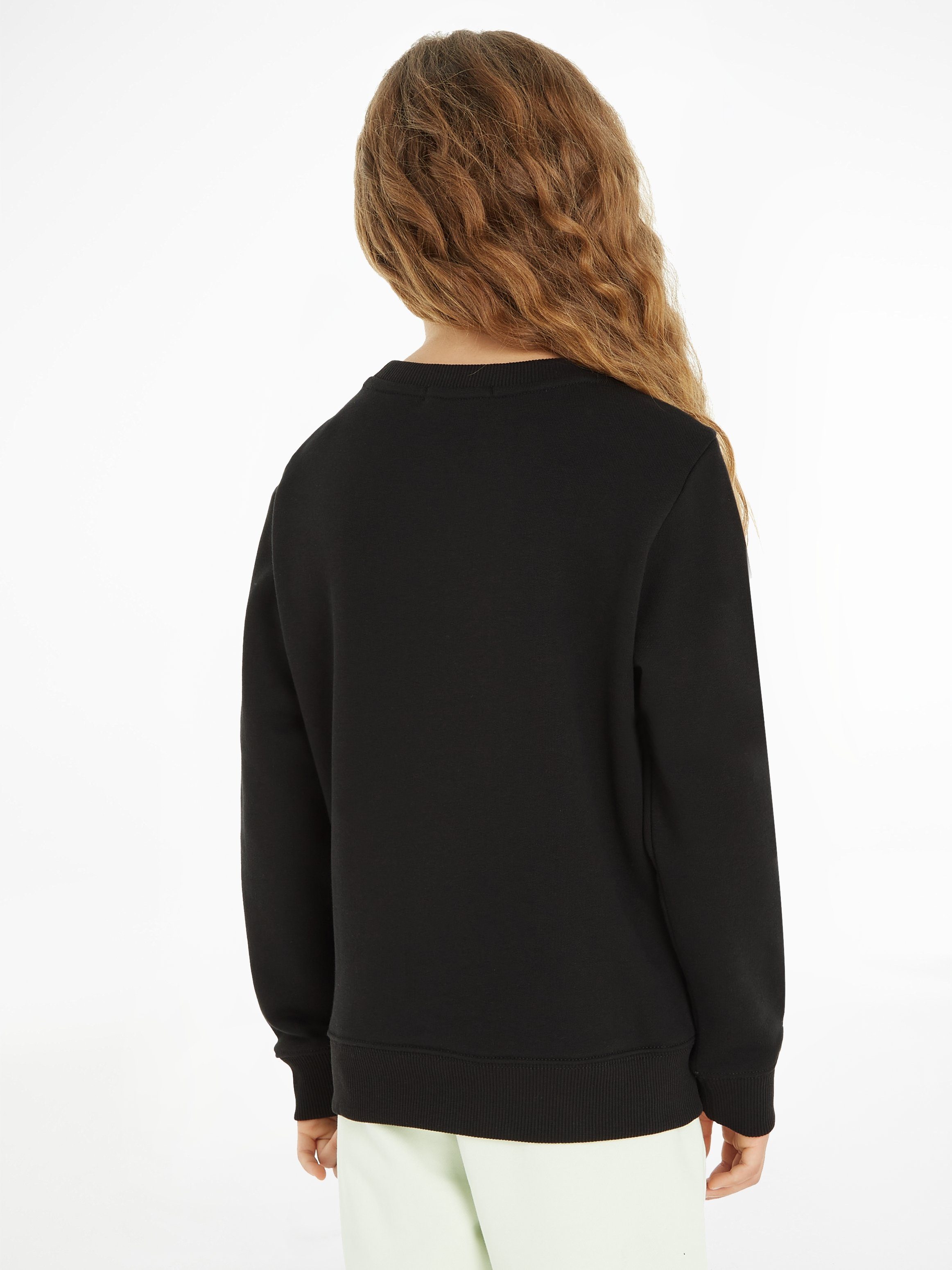 Calvin Klein Jeans Sweatshirt MONOGRAM MINI BADGE CREWNECK mit Logopatch