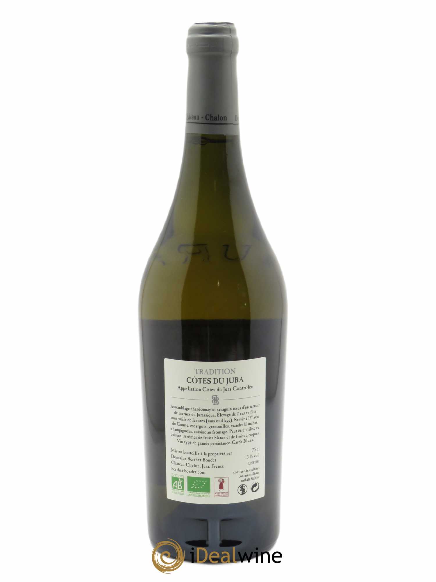 Côtes du Jura Tradition Berthet-Bondet  2018 - Lot de 1 Bouteille