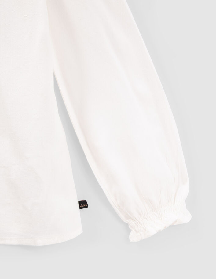 Chemise blanche LENZING™ ECOVERO™ col clouté fille