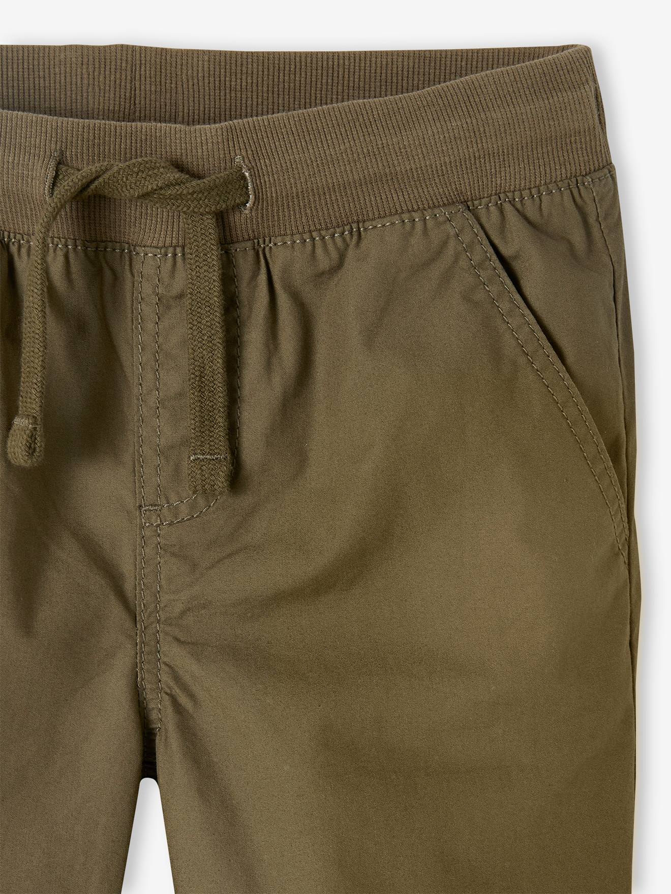 Vertbaudet Jungen 3/4-Shorts mit verstellbarer Länge - olivgrün