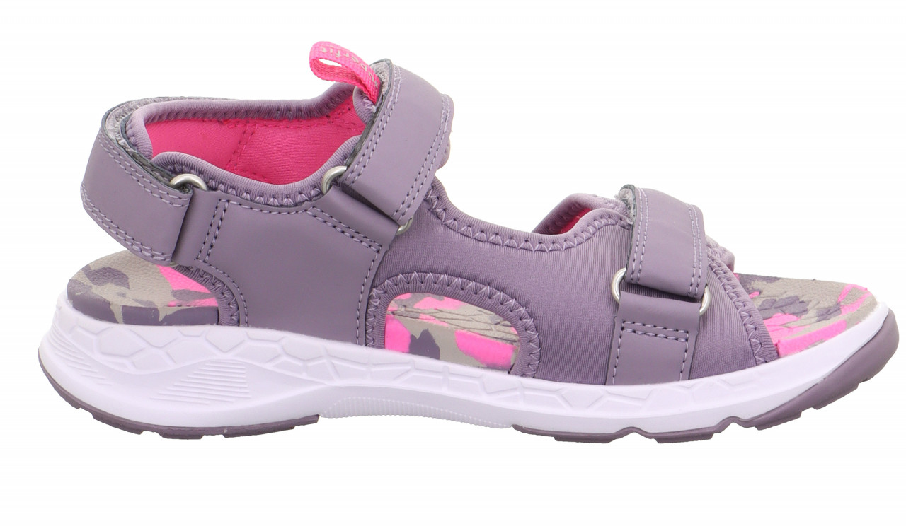 CRISS CROSS - Lila/PinkSandale mit Klettverschluss