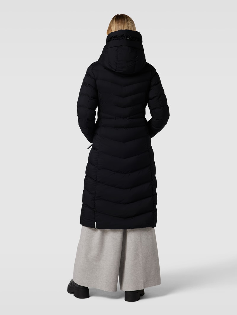 Steppmantel mit Zweiwege-Reißverschluss Modell 'THE INGRAM2' in schwarz