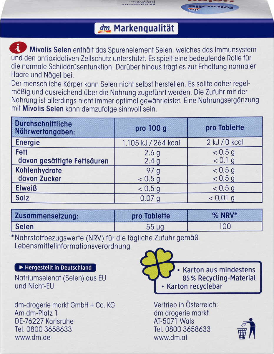 Selen, Mini-Tabletten 60 St., 60 St