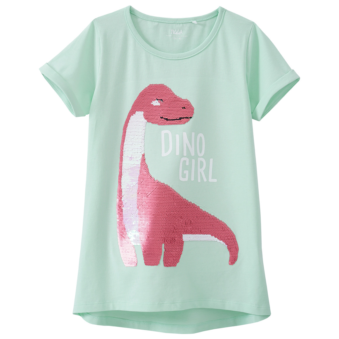 Mädchen T-Shirt mit Wendepailletten