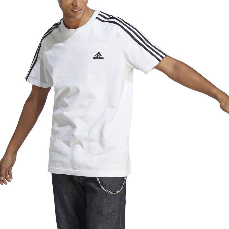 adidas ESSENTIALS SINGLE JERSEY 3-STREIFEN T-Shirt Herren