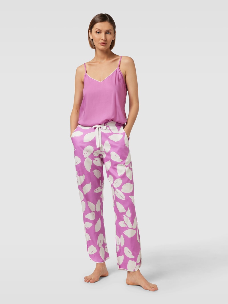 Pyjama-Oberteil mit Spaghettiträgern Modell 'Viola' in pink