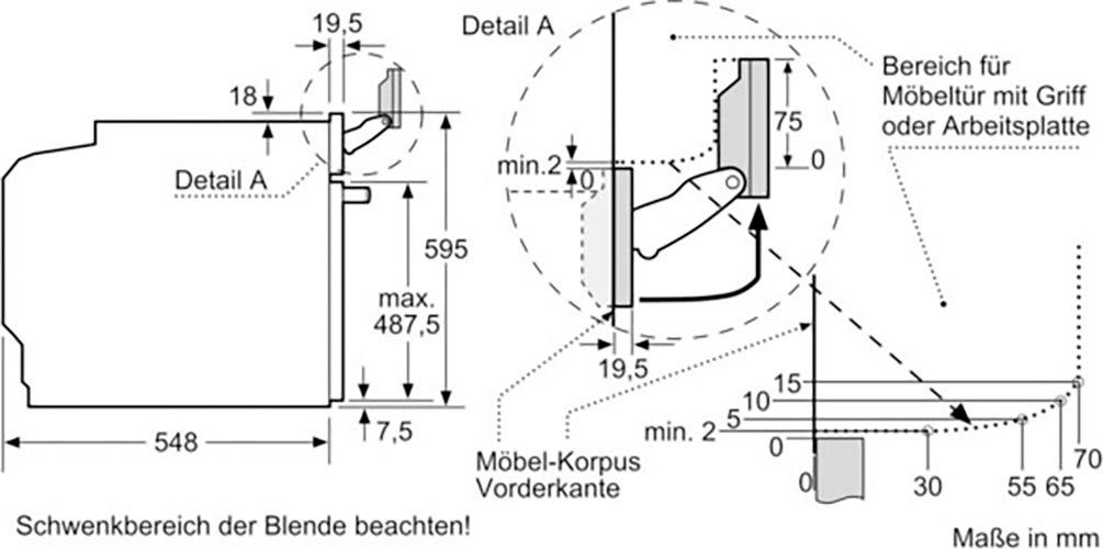 SIEMENS Dampfbackofen iQ700 HS736G3B1, mit Teleskopauszug nachrüstbar, ecoClean