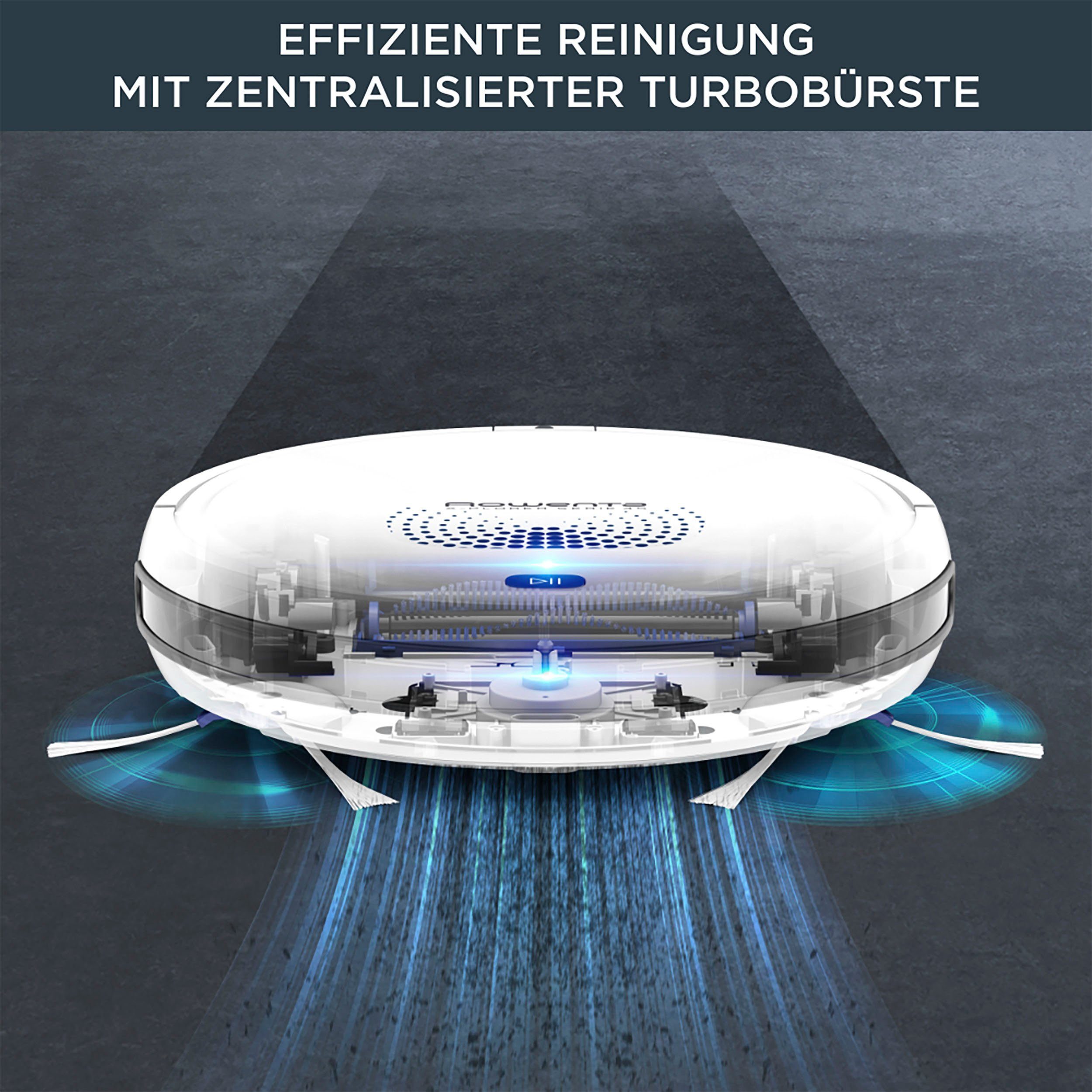 Rowenta Saugroboter RR8277 X-Plorer Serie 45 Aqua, zentrale Bürste, Appsteuerung, 150 Min. Laufzeit, 90m²