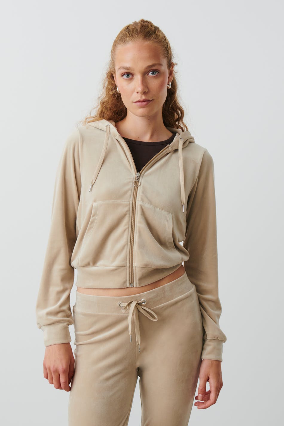 Velour hoodie