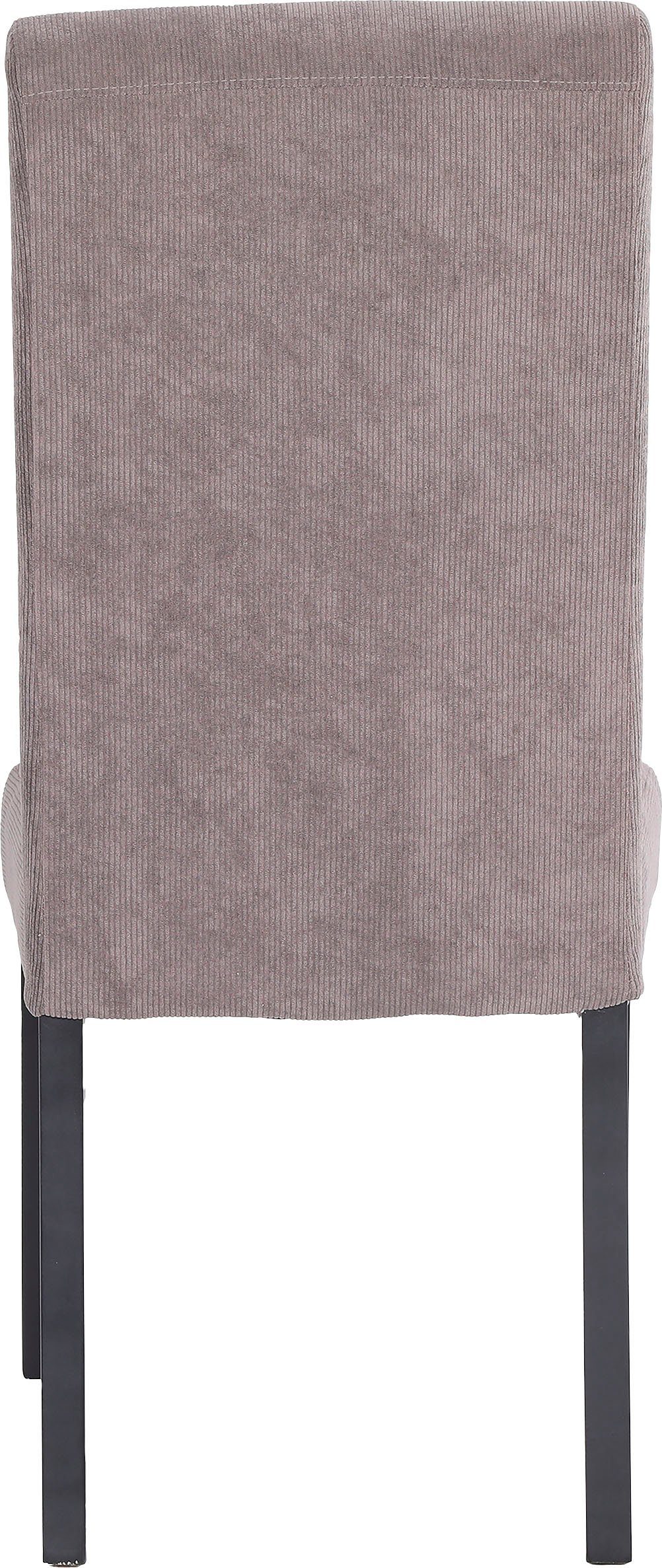 byLIVING Polsterstuhl Silvio (Set, 2 St), Bezug in Cord oder Samt, Massivholzbeine
