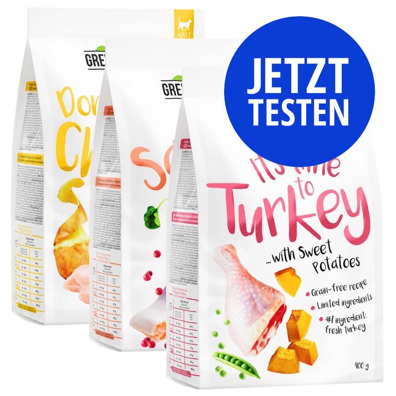 Probierpaket Greenwoods Trockenfutter 3 x 400 g zu TOP-Preisen