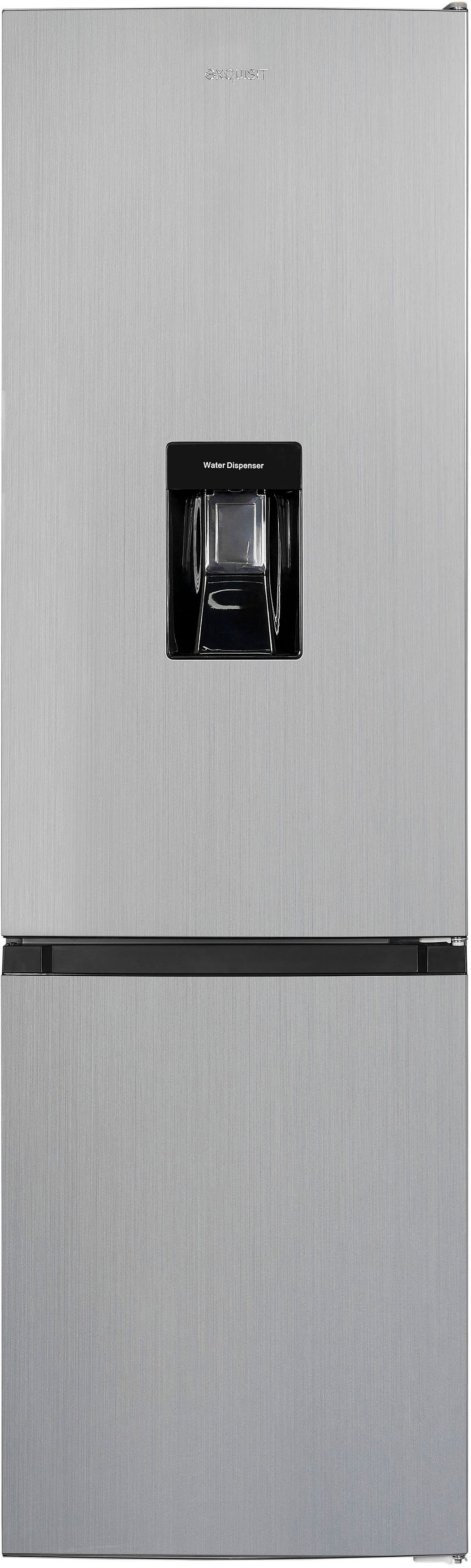 exquisit Kühl-/Gefrierkombination KGC265-70-WS-040D inoxlook, 179,5 cm hoch, 55 cm breit
