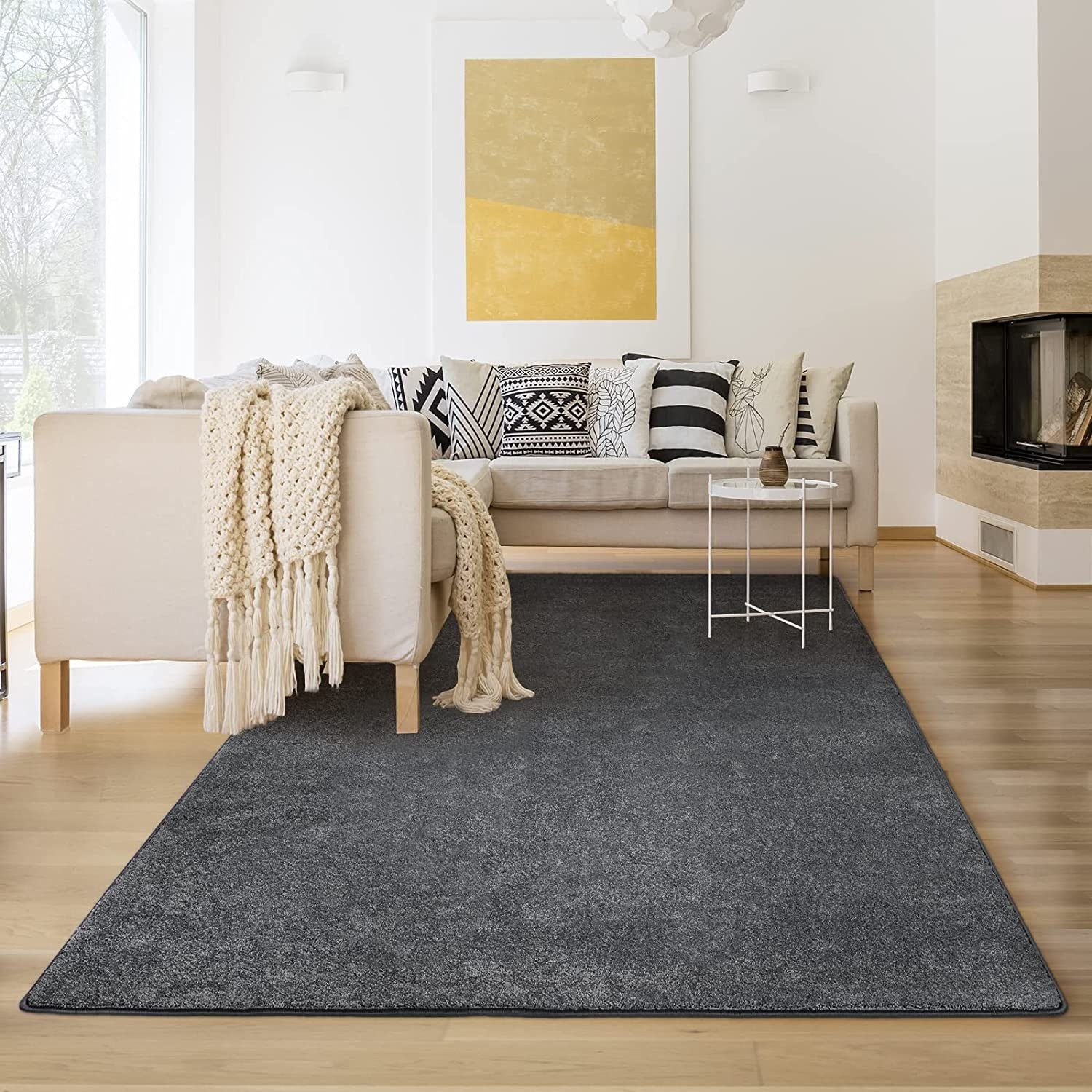 Veloursteppich Sundae, Floordirekt, Rechteckig, Höhe: 5 mm, Hoher flauschiger Flor