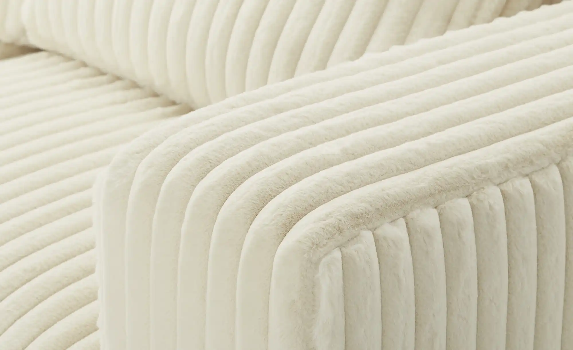 Twist Ecksofa in modernem Breitcord Torrino