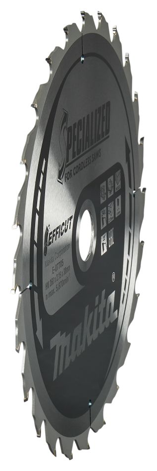 Makita Tilbehør E-07705 Efficut Sirkelsagblad Tre 260x30x2.15 24T 23g
