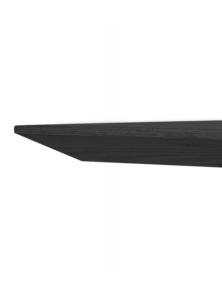 KADIMA DESIGN Quadratischer Esstisch aus MDF Holz mit Eschenfurnier | Industrial in Schwarz günstig kaufen onesize