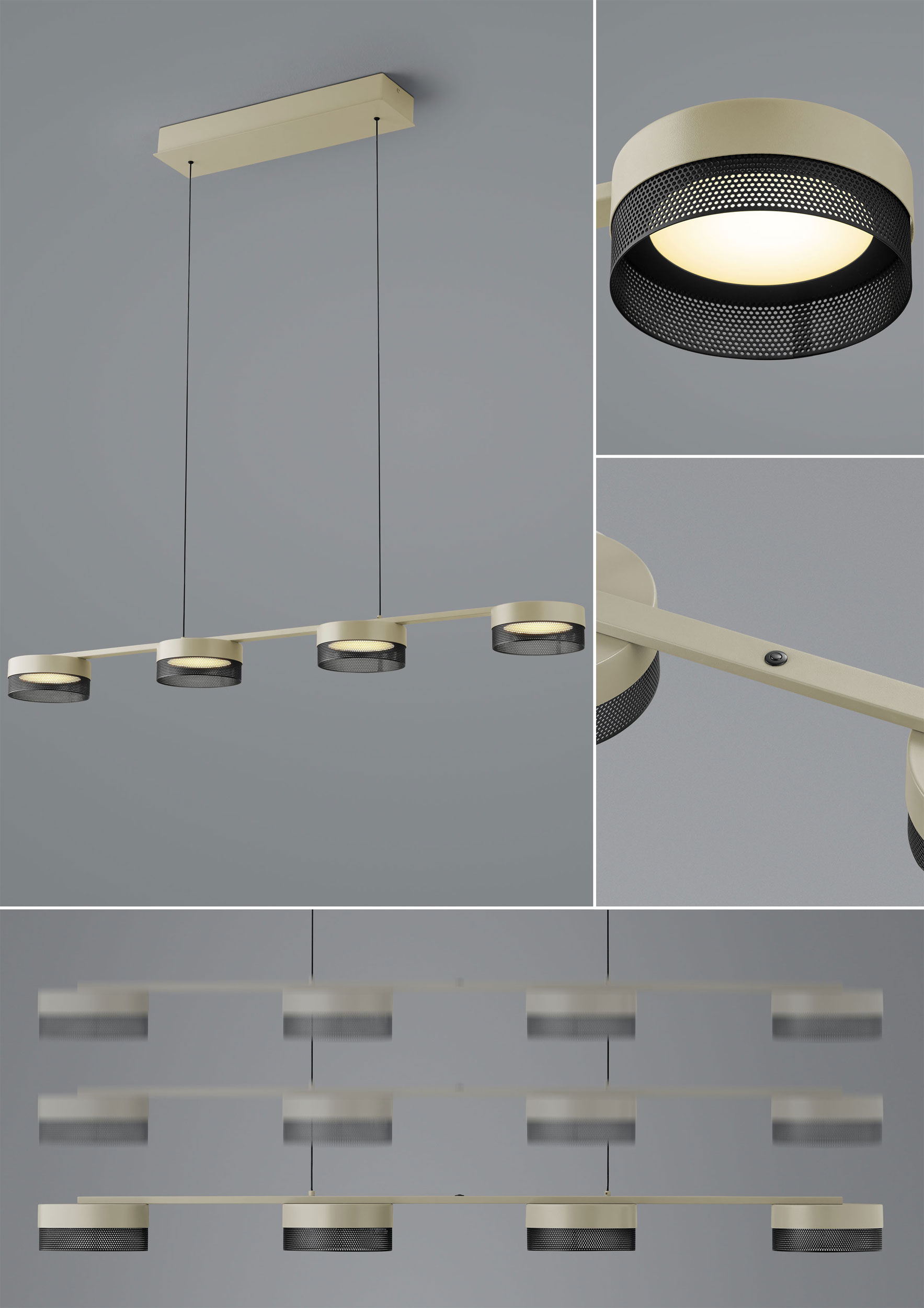 B-LeuchtenLED-Pendelleuchte 4flg