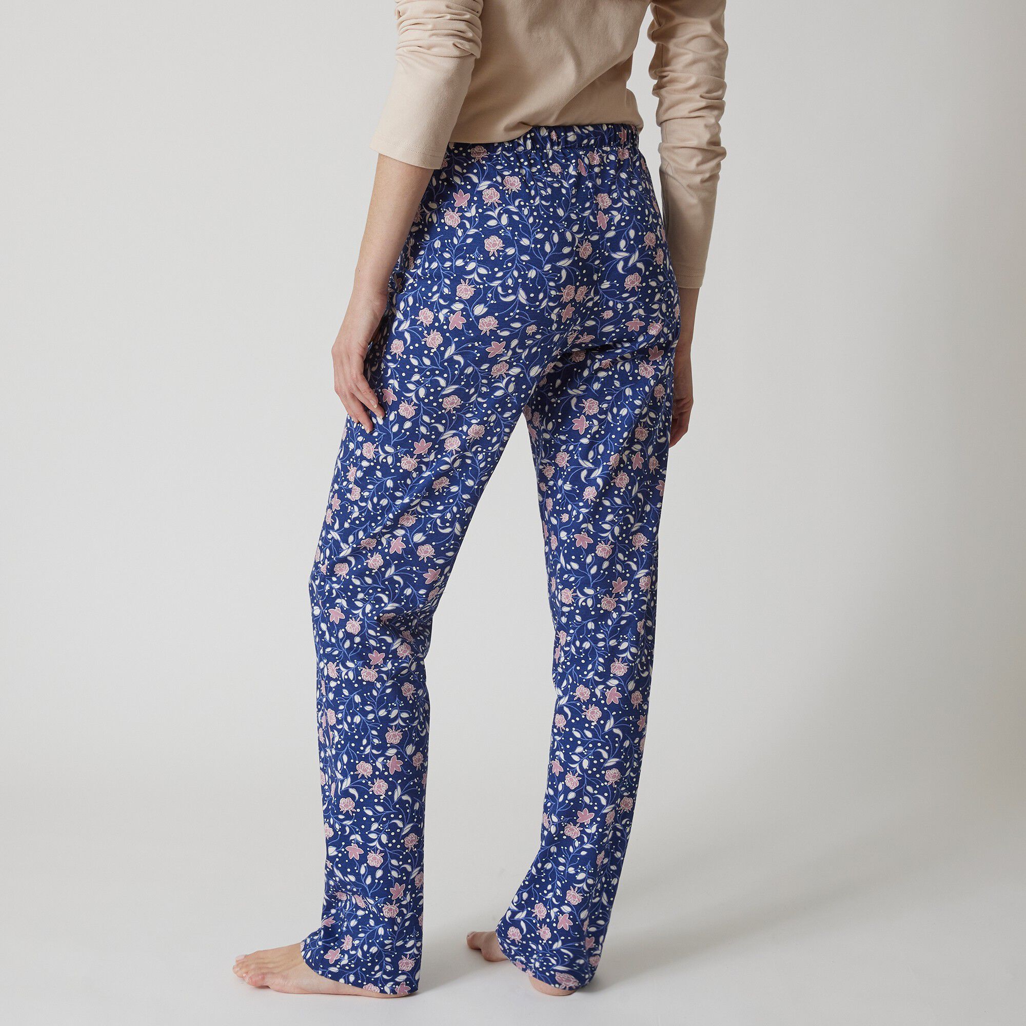 Pantalon pyjama coton imprimé floral