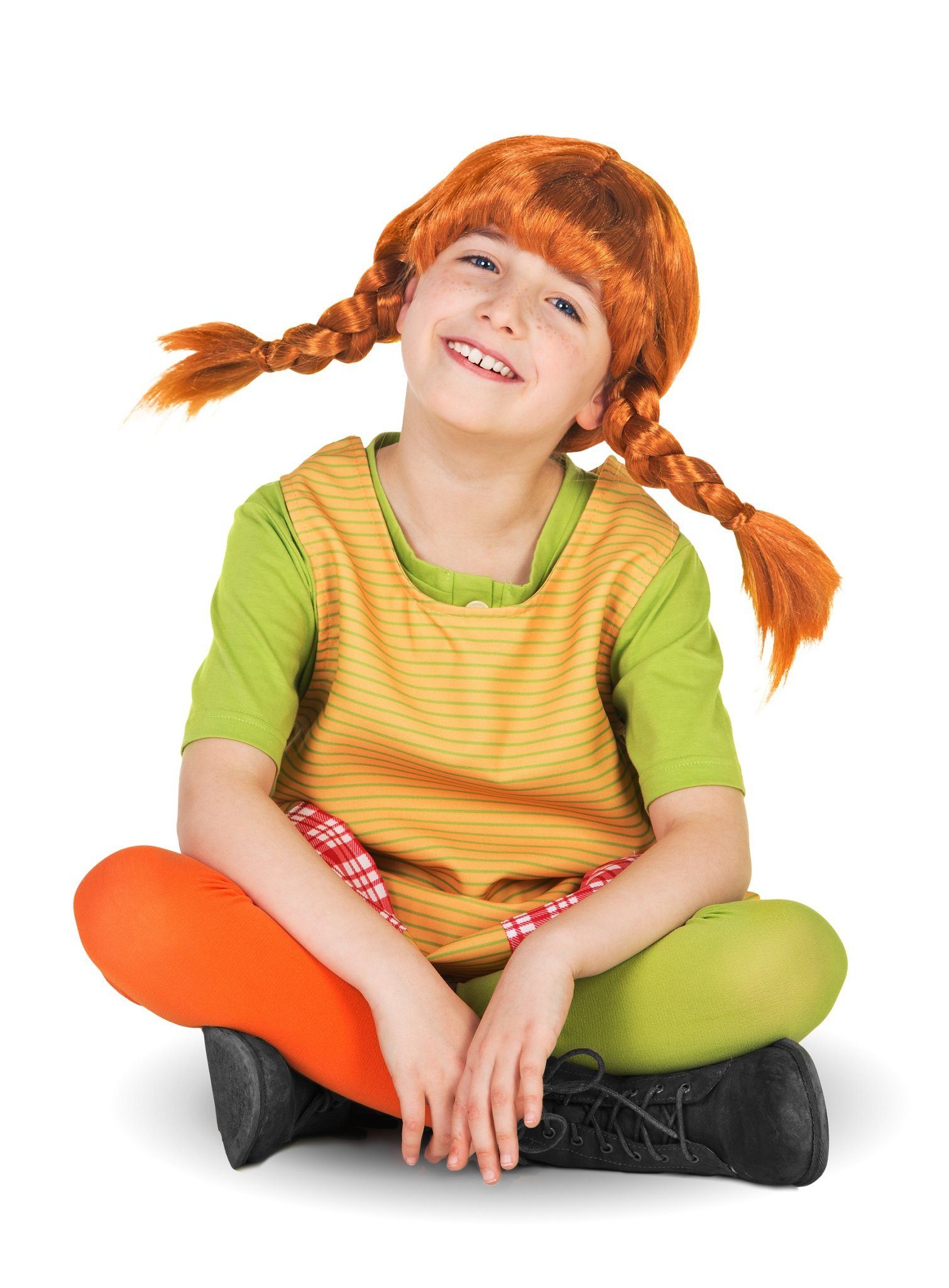 Maskworld Kostüm Pippi Langstrumpf Kinderkostüm, Richtig stark: den Filmen originalgetreu nachempfunden und weltweit al