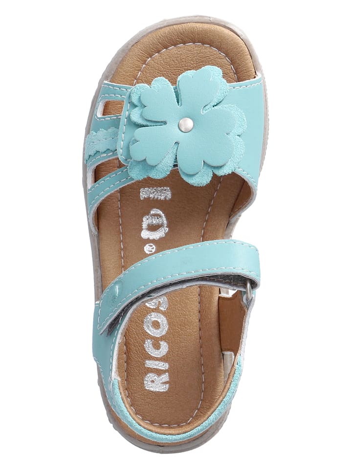 Ricosta Leder-Sandalen in Türkis günstig kaufen