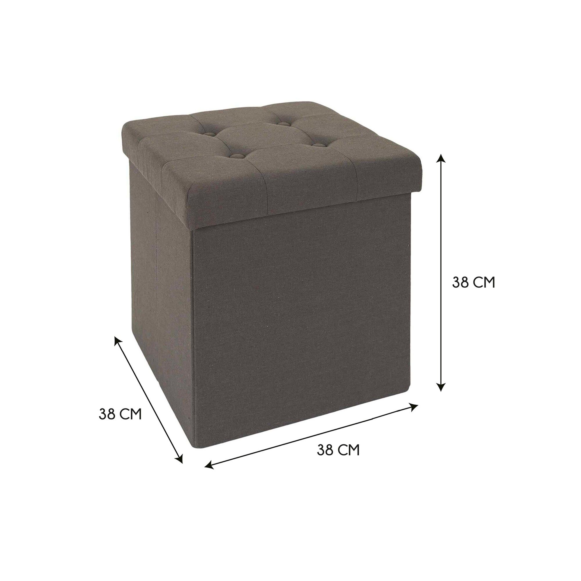 Coffre-pouf pliable – 2 coloris
