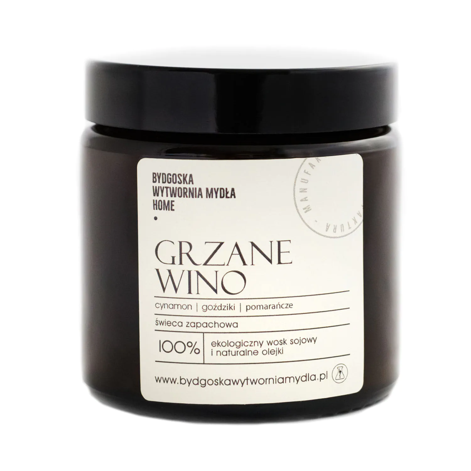 Candela profumata al vin brulé della fabbrica di sapone Bydgoszcz, 120 ml