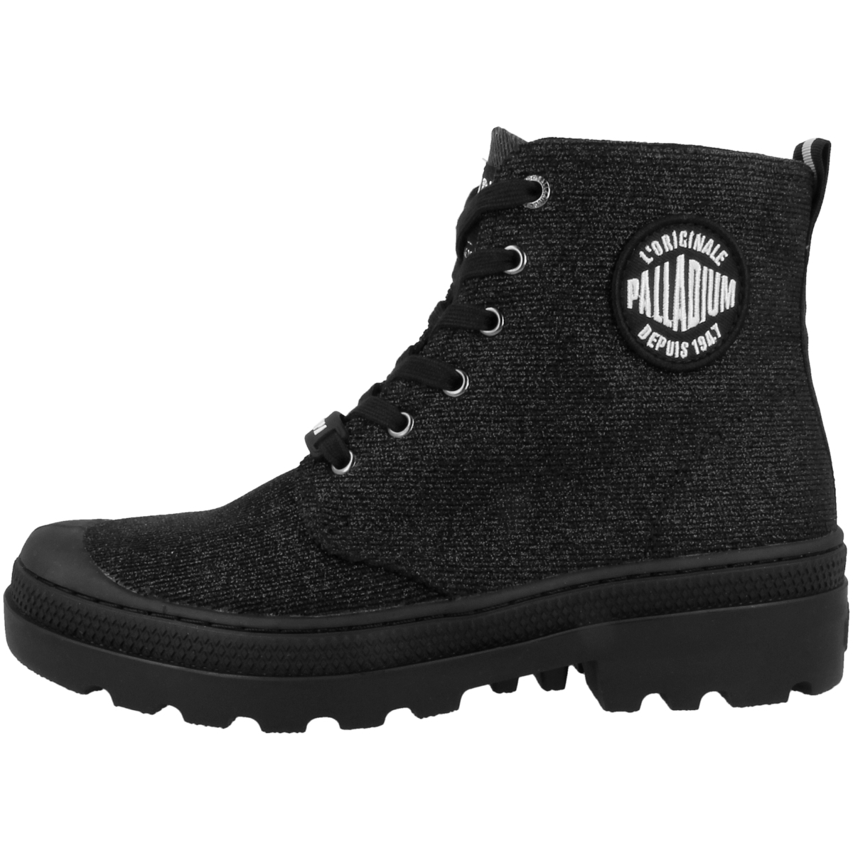 Palladium Pampa Avenue High Glit Schnürboots schwarz