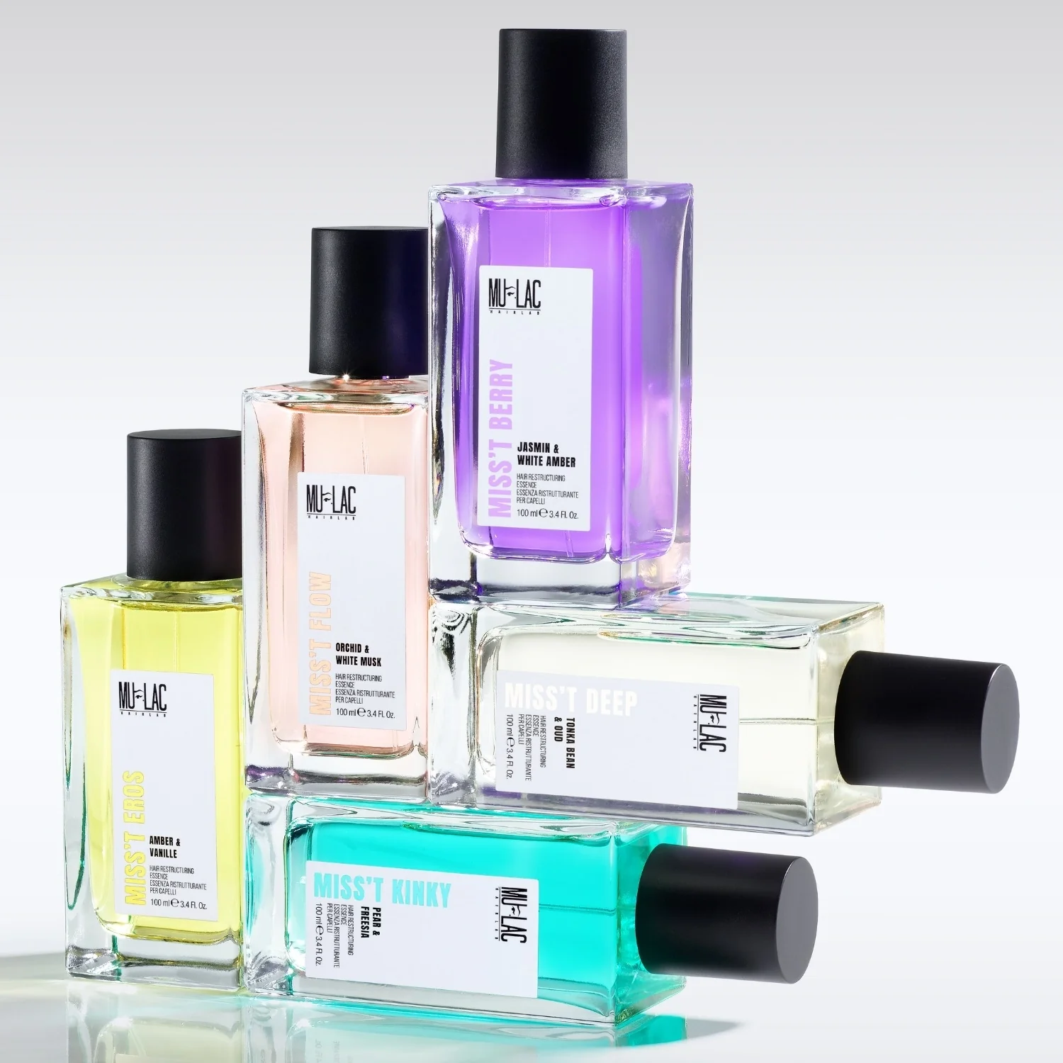 Miss't Deep Fragrant Essences - Tonkaboon & Oud - Herstructurerende Haaressence - Herstructurerend & Reconstructief Haarparfum