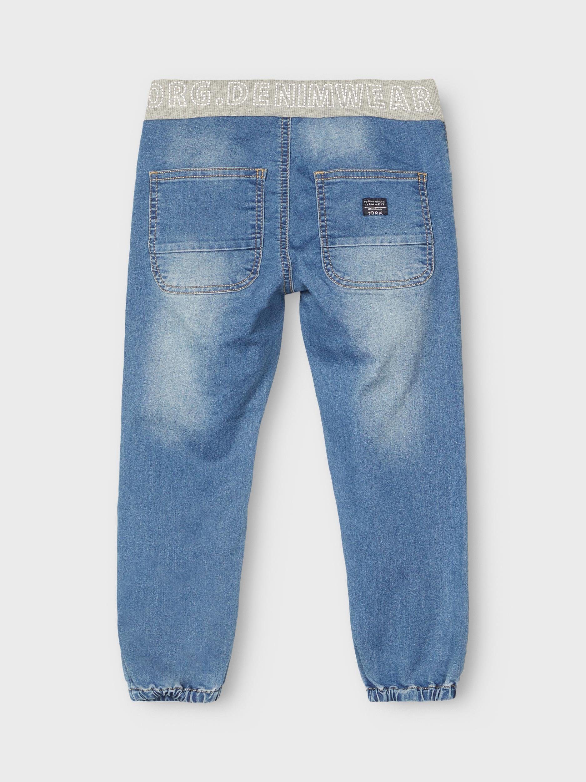 Name It 5-Pocket-Jeans Name It Jungen Baggy Jeanshose mit Kordelzug