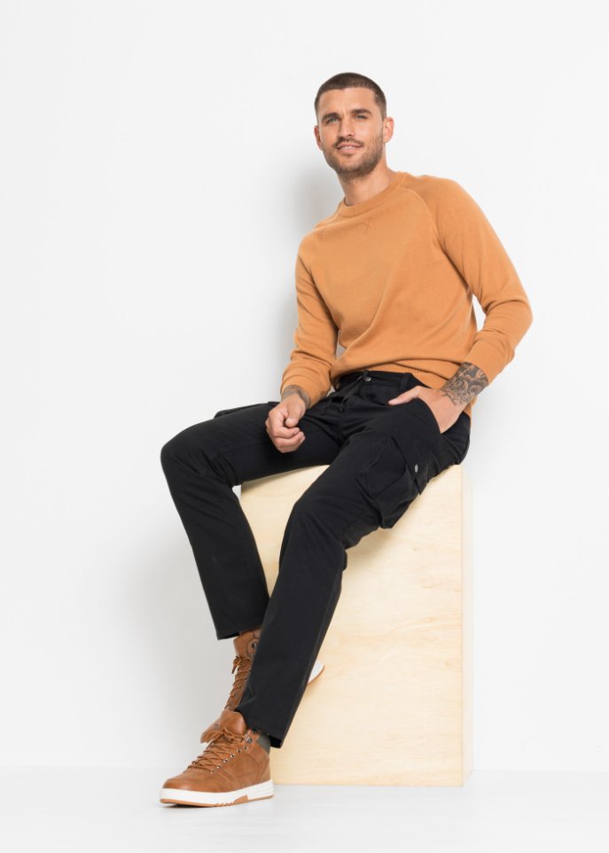 Regular Fit Cargohose, Straight