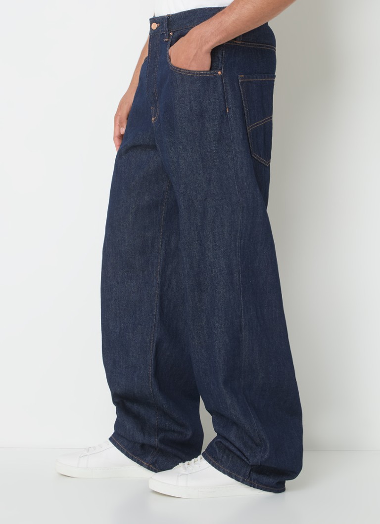 Jeansy Armani Exchange, luźny krój, ciemne wyblaknięcie
