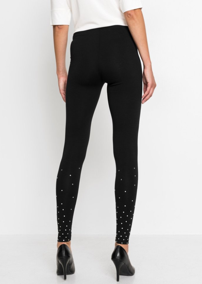 Leggings mit Glitzersteinchen