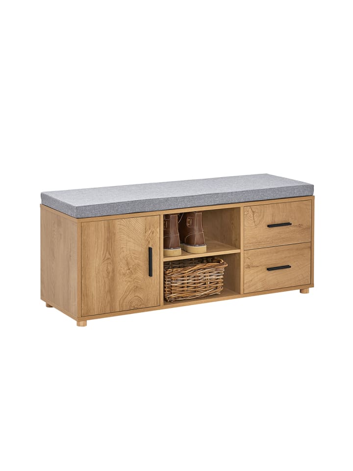 SoBuy Schuhbank in Natur - (B)110 x (H)47 x (T)35cm günstig kaufen onesize