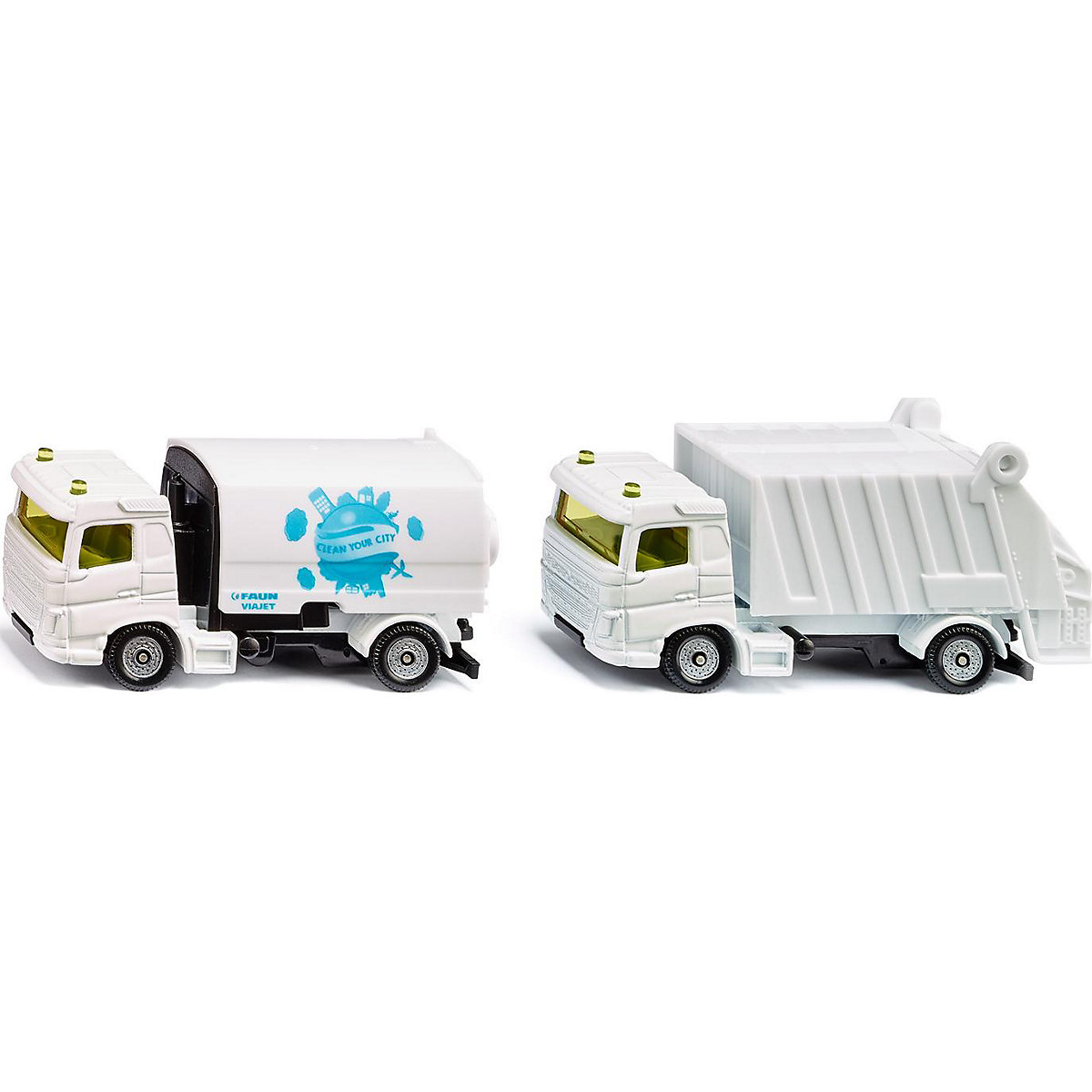 SIKU Super 1687 Kommunal Set Kehrmaschine und Müllwagen