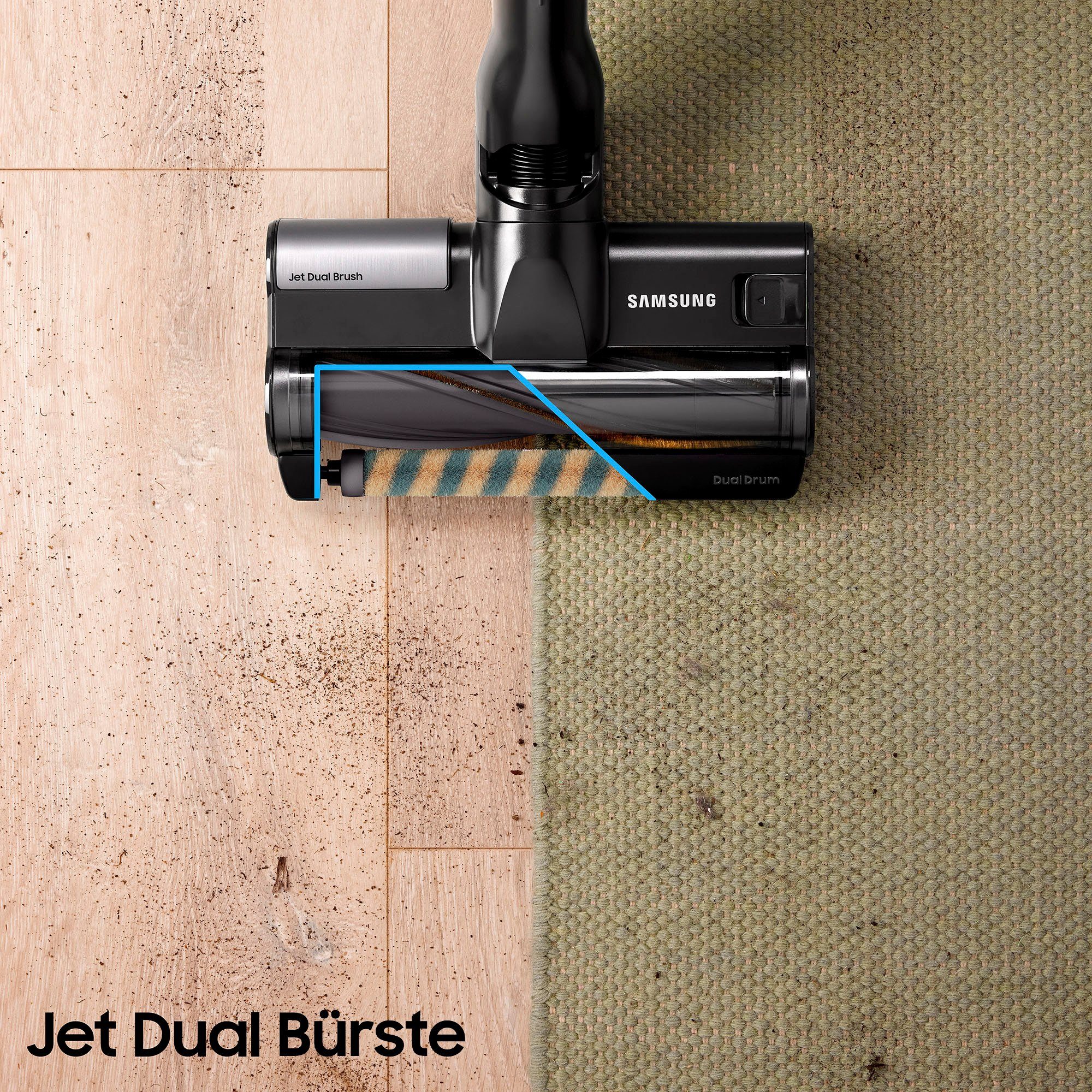 Samsung Akku-Handstaubsauger Jet 95 Akku+ PetPRO, VS20C95D2TK/WD, 580 W, beutellos, 2x Akkus