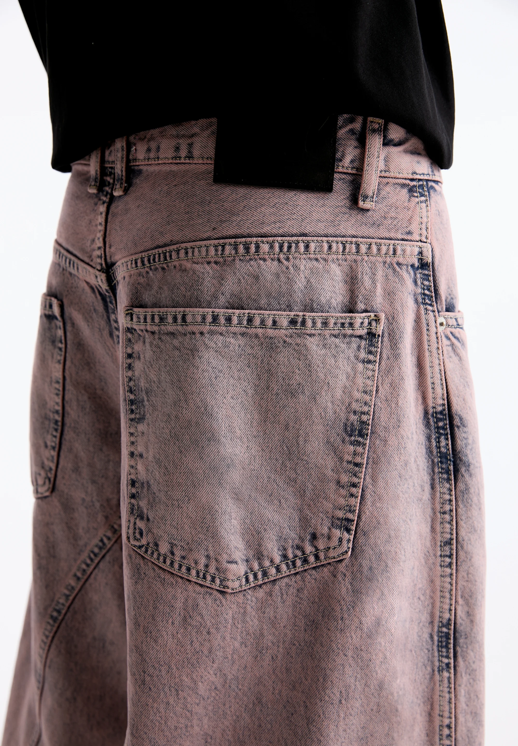 PULL&BEAR WASHED BARREL - Vaqueros pitillo