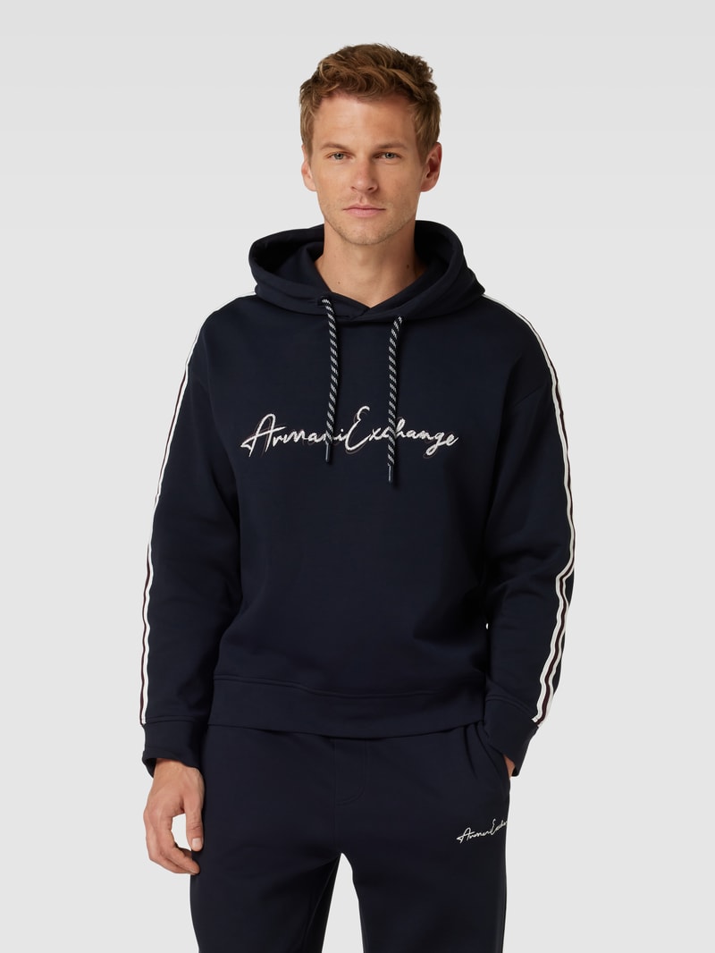 Hoodie mit Kapuze in dunkelblau