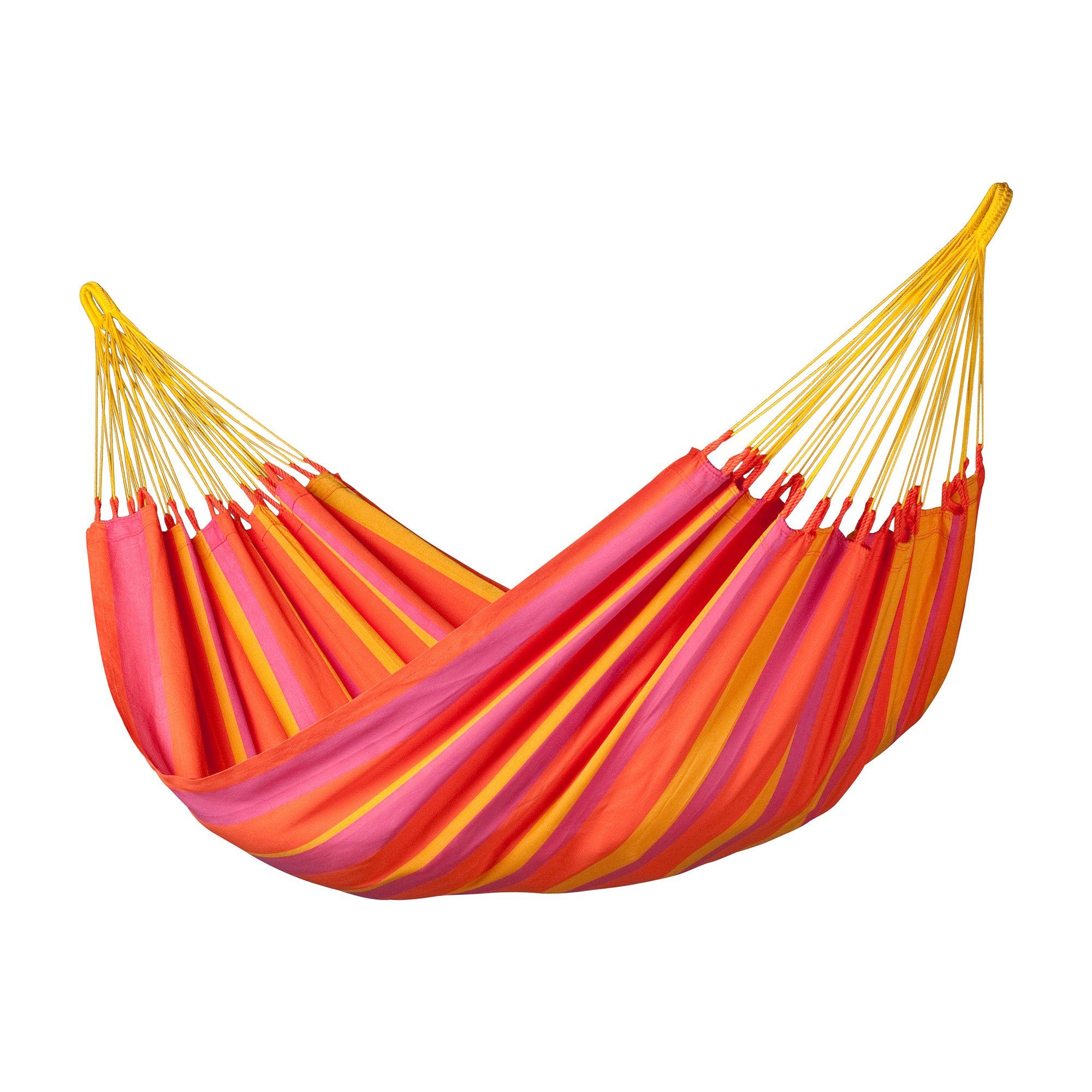 La Siesta Hängematte Single Hängematte Sonrisa mandarine rot - La Siesta wetterfest, Hochwertige Qualität