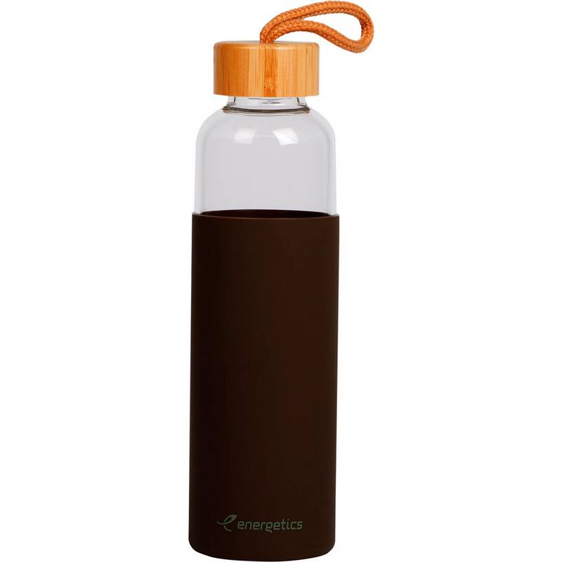 ENERGETICS GLASS BOTTLE BAMBOO 0,55L Trinkflasche