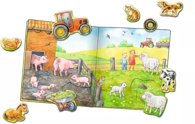 Mein großes Puzzle-Spielbuch: Bauernhof