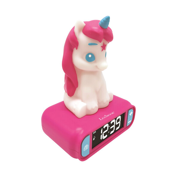 Digitaler Kinder-Wecker Einhorn, mit 3D Nachtlicht-Figur